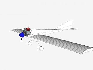 遥控飞机模架SU模型下载_sketchup草图大师SKP模型