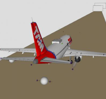 巴西TAM航空客机SU模型下载_sketchup草图大师SKP模型