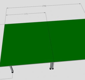 乒乓球桌台SU模型下载_sketchup草图大师SKP模型