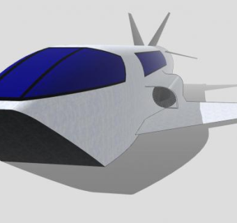 民用飞机SU模型下载_sketchup草图大师SKP模型
