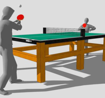 奥运会乒乓球SU模型下载_sketchup草图大师SKP模型