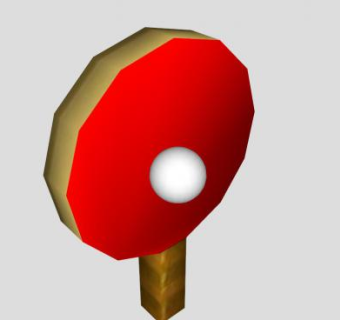 体育用品乒乓球SU模型下载_sketchup草图大师SKP模型