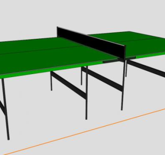体育运动乒乓球SU模型下载_sketchup草图大师SKP模型