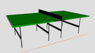 体育运动乒乓球SU模型下载_sketchup草图大师SKP模型