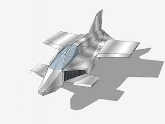 航空飞行器SU模型下载_sketchup草图大师SKP模型