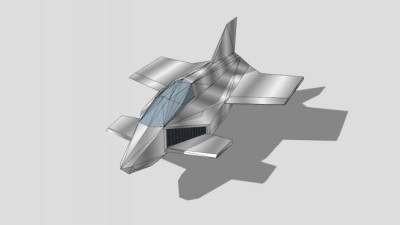 航空飞行器SU模型下载_sketchup草图大师SKP模型