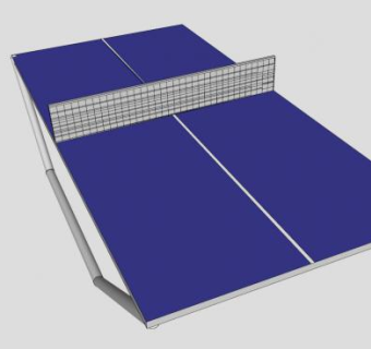 乒乓球桌SU模型下载_sketchup草图大师SKP模型