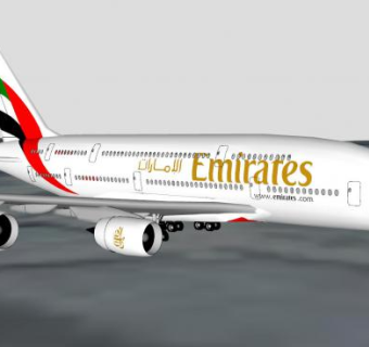 阿联酋航空客机SU模型下载_sketchup草图大师SKP模型