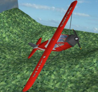 红色空中特技表演飞机SU模型下载_sketchup草图大师SKP模型