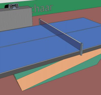 专业乒乓球场所SU模型下载_sketchup草图大师SKP模型