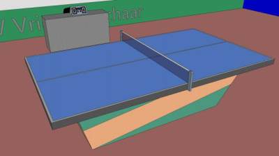 专业乒乓球场所SU模型下载_sketchup草图大师SKP模型