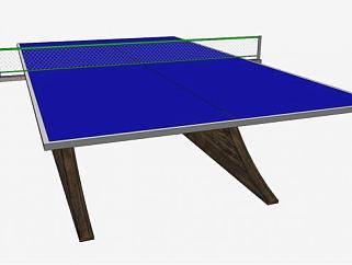 标准乒乓球桌台SU模型下载_sketchup草图大师SKP模型