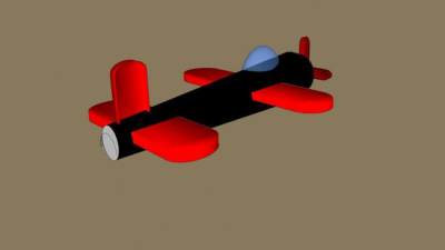 粗略飞机草图SU模型下载_sketchup草图大师SKP模型