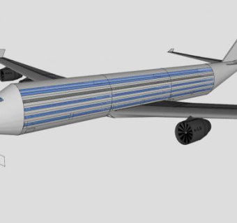 大型商业客机SU模型下载_sketchup草图大师SKP模型