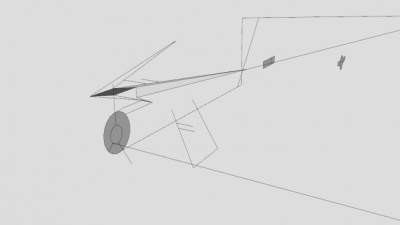 飞机线条草图SU模型下载_sketchup草图大师SKP模型