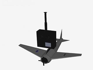 遥控螺旋桨飞机SU模型下载_sketchup草图大师SKP模型