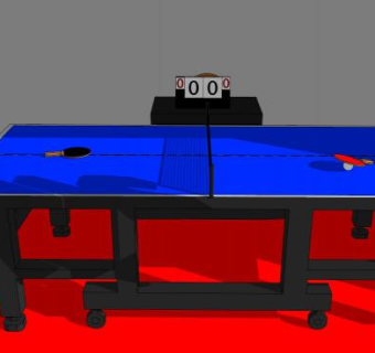 乒乓球馆SU模型下载_sketchup草图大师SKP模型