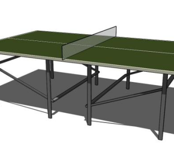 乒乓球桌台体育SU模型下载_sketchup草图大师SKP模型