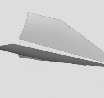 折纸飞机SU模型下载_sketchup草图大师SKP模型