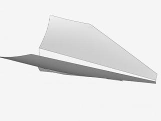 折纸飞机SU模型下载_sketchup草图大师SKP模型