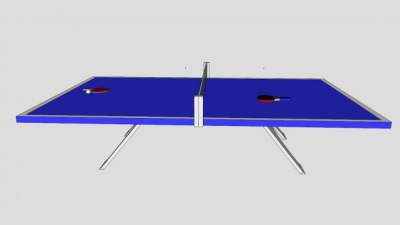 乒乓球桌运动SU模型下载_sketchup草图大师SKP模型