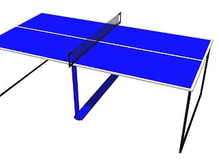 乒乓桌台运动SU模型下载_sketchup草图大师SKP模型
