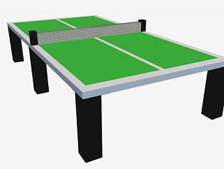 乒乓球台体育运动SU模型下载_sketchup草图大师SKP模型