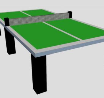 乒乓球台体育运动SU模型下载_sketchup草图大师SKP模型