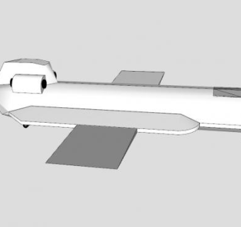 航空飞机SU模型下载_sketchup草图大师SKP模型