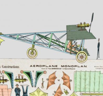 纸飞机设计原理SU模型下载_sketchup草图大师SKP模型