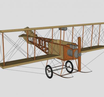 飞机零件草图SU模型下载_sketchup草图大师SKP模型