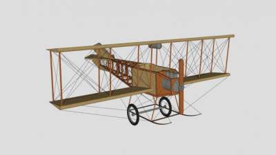 飞机零件草图SU模型下载_sketchup草图大师SKP模型