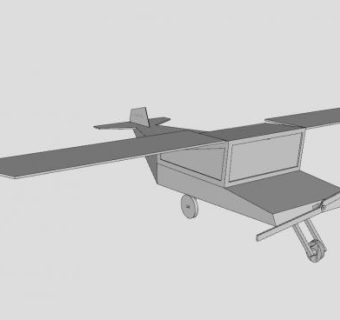 固定翼机SU模型下载_sketchup草图大师SKP模型