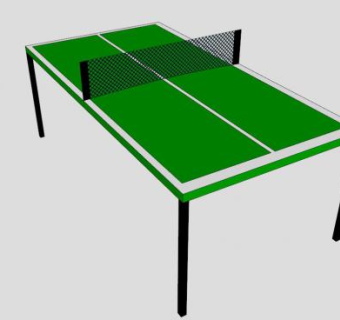 最好乒乓球桌SU模型下载_sketchup草图大师SKP模型