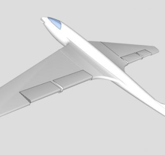 飞机模架SU模型下载_sketchup草图大师SKP模型