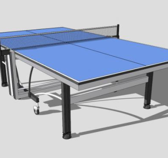 乒乓台桌运动SU模型下载_sketchup草图大师SKP模型