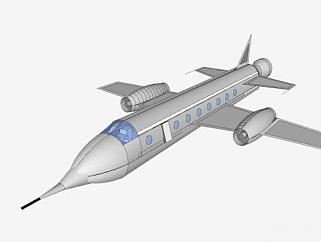 喷气式<em>飞机</em>构造SU模型下载_sketchup草图大师SKP模型