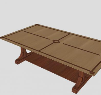 乒乓球餐桌SU模型下载_sketchup草图大师SKP模型