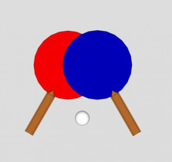 乒乓球拍乒乓球SU模型下载_sketchup草图大师SKP模型