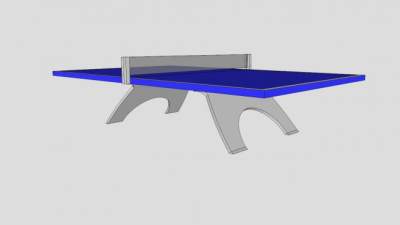 男子乒乓球台SU模型下载_sketchup草图大师SKP模型