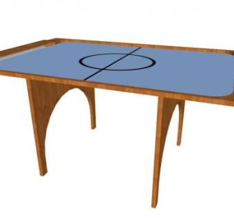 体育乒乓桌SU模型下载_sketchup草图大师SKP模型