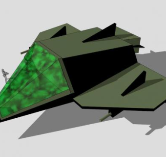 隐形飞机SU模型下载_sketchup草图大师SKP模型