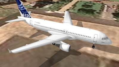 空客A320飞机SU模型下载_sketchup草图大师SKP模型