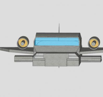 两栖飞机SU模型下载_sketchup草图大师SKP模型