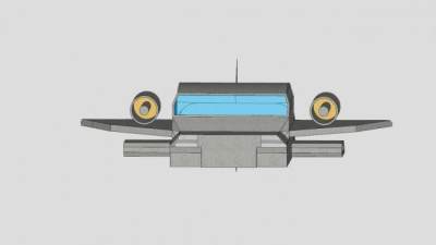 两栖飞机SU模型下载_sketchup草图大师SKP模型