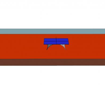 乒乓球场地SU模型下载_sketchup草图大师SKP模型