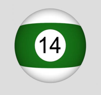 台球14半色球SU模型下载_sketchup草图大师SKP模型