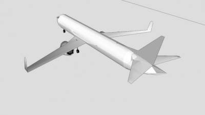 波音737飞机SU模型下载_sketchup草图大师SKP模型