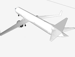 波音737飞机SU模型下载_sketchup草图大师SKP模型