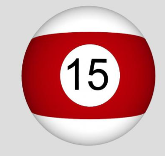 台球半色15球SU模型下载_sketchup草图大师SKP模型